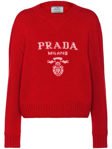 prada knit logo|prada ladies sweaters.